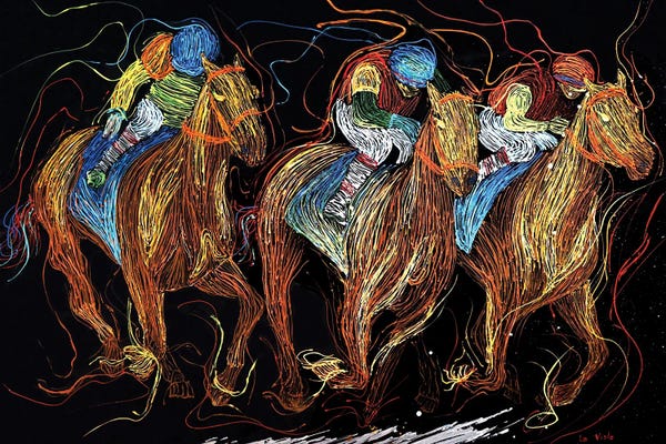 Horses: Kentucky Derby Horse by Viola Painting