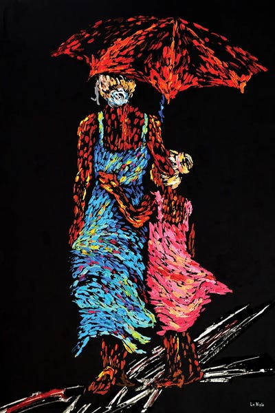 Viola Painting: Mother And Daughter by Viola Painting