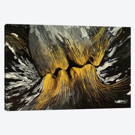The Kiss Lovers Canvas Print #VPA44} by Viola Painting Canvas Art