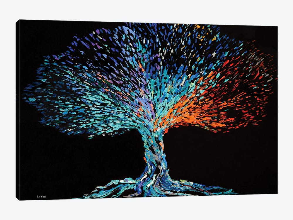 Four Seasons Tree Of Life by Viola Painting 1-piece Canvas Wall Art