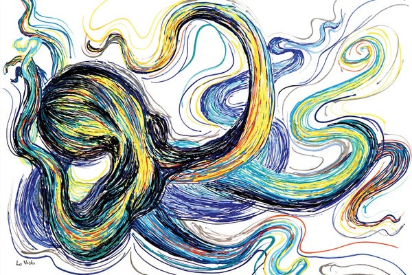 Viola Painting: Octopus Sea Animal by Viola Painting