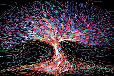 Soul Tree Of Life by Viola Painting framed canvas print