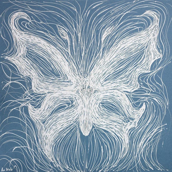 Viola Painting: Unique Butterfly by Viola Painting