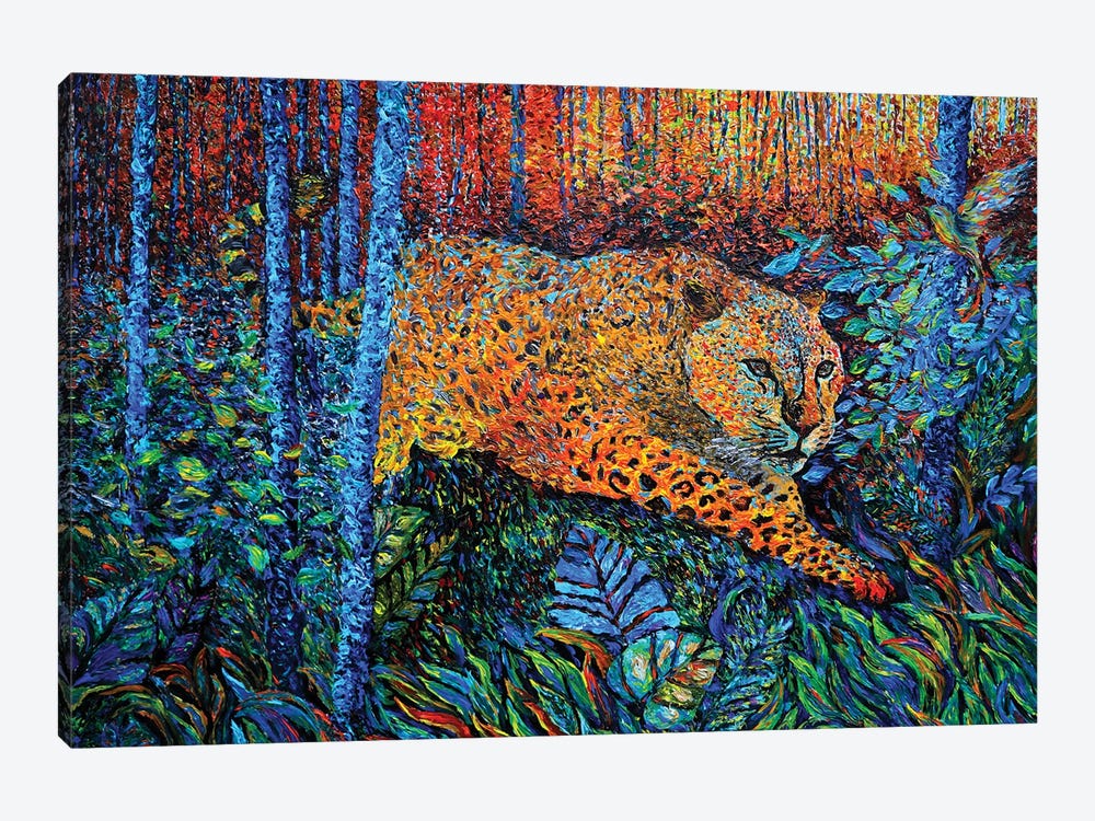 Jungle Jaguar's Kingdom by Viola Painting 1-piece Canvas Print