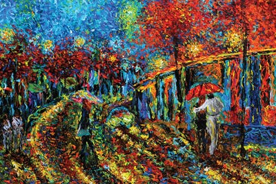 Enchanted City Lights by Viola Painting multi panel art