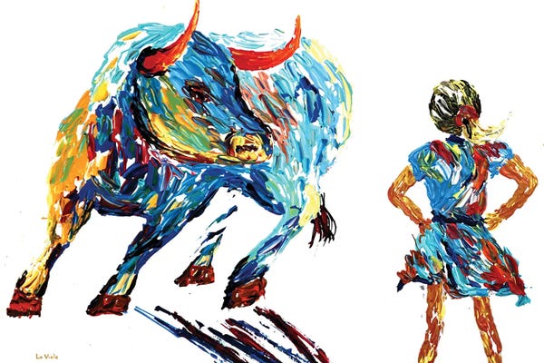 Wall Art: Fearless Girl Wall Street by Viola Painting