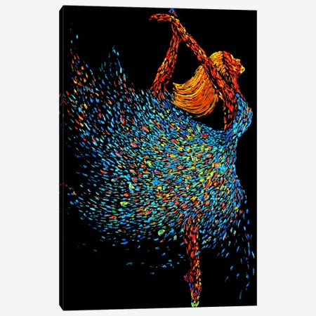 Whirl Of The Ballerina, The Art Of Ballet Canvas Print #VPA72} by Viola Painting Canvas Artwork