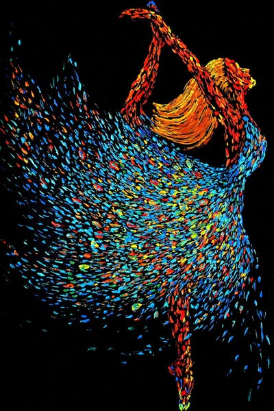 Viola Painting: Whirl Of The Ballerina, The Art Of Ballet by Viola Painting