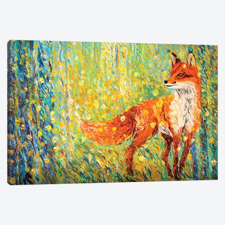Wildfire Dreams A Fox's Journey Canvas Print #VPA86} by Viola Painting Canvas Artwork