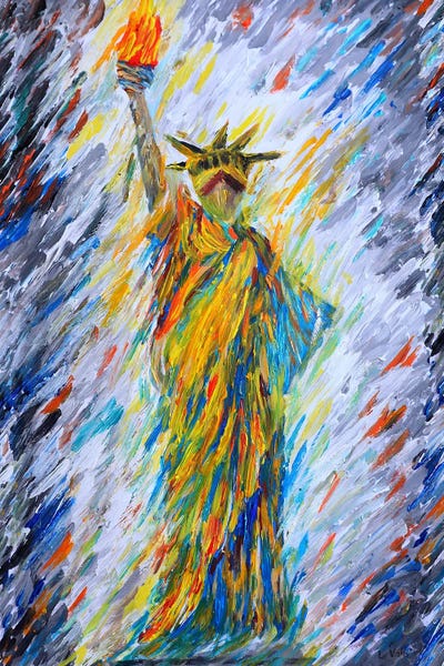 Statue Of Liberty: Liberty's Triumph by Viola Painting