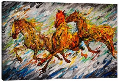 Run With The Wind Canvas Art Print - Viola Painting