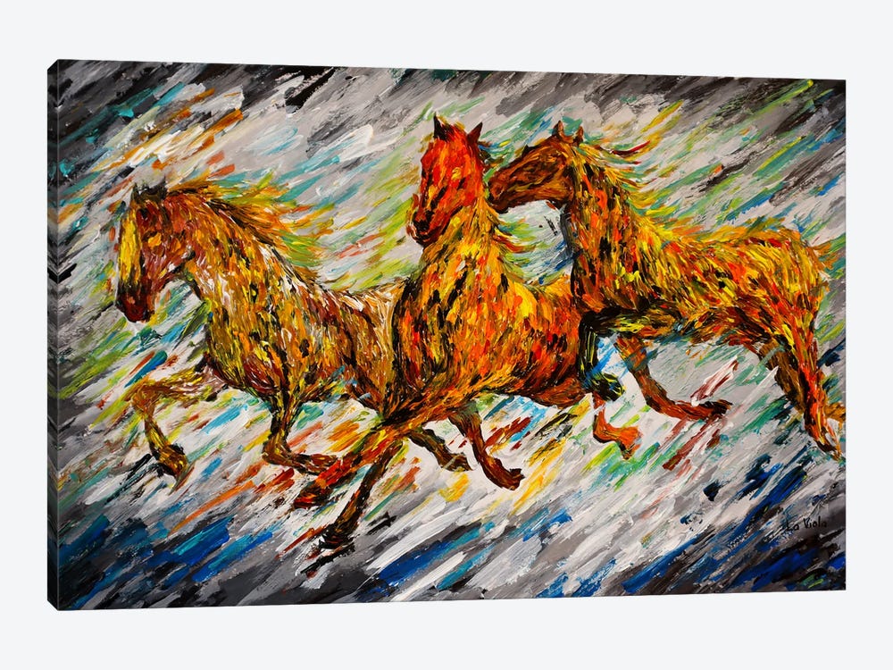 Run With The Wind by Viola Painting 1-piece Canvas Print