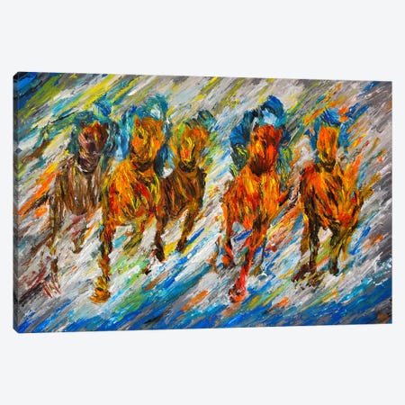 Road To The Derby Canvas Print #VPA91} by Viola Painting Canvas Art