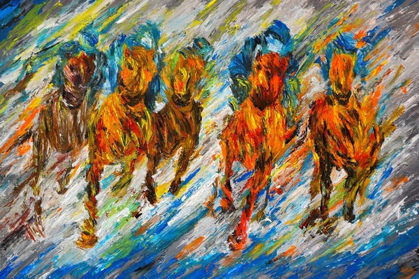 Viola Painting: Road To The Derby by Viola Painting