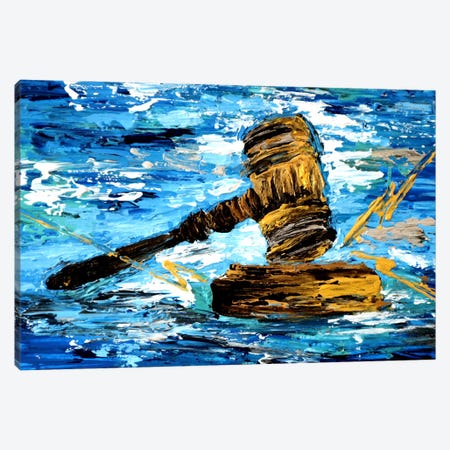 The Hammer Of Justice Canvas Print #VPA96} by Viola Painting Art Print