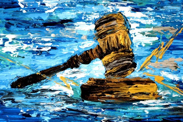 Viola Painting: The Hammer Of Justice by Viola Painting