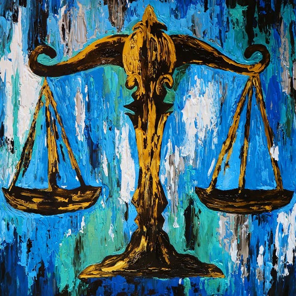 Viola Painting: Balanced Scale by Viola Painting