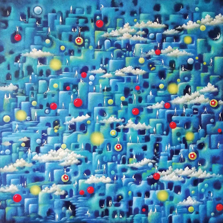 Life In Blue by Veronique Peytour wall art