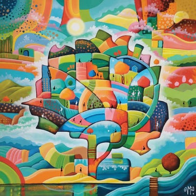 Rainbow Of Life by Veronique Peytour canvas print