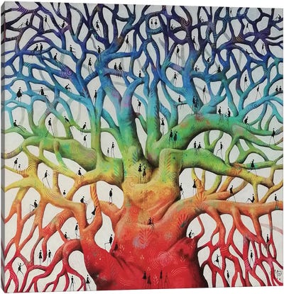 The Tree Of Life Canvas Art Print - Veronique Peytour