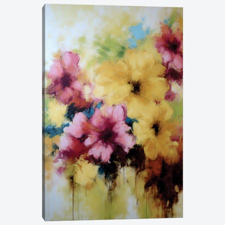 Colored Powder Flowers II Canvas Print #VRA122} by Vera Hoi Canvas Print