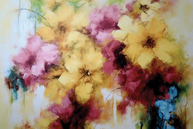 Colored Powder Flowers by Vera Hoi wall art