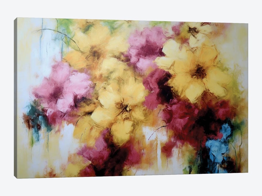 Colored Powder Flowers by Vera Hoi 1-piece Canvas Print