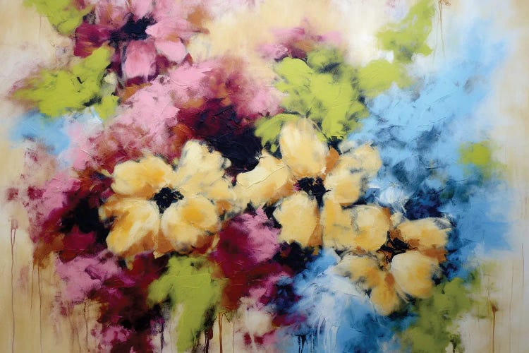Colored Powder Flowers III by Vera Hoi wall art