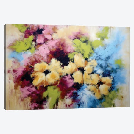 Colored Powder Flowers III Canvas Print #VRA125} by Vera Hoi Canvas Wall Art