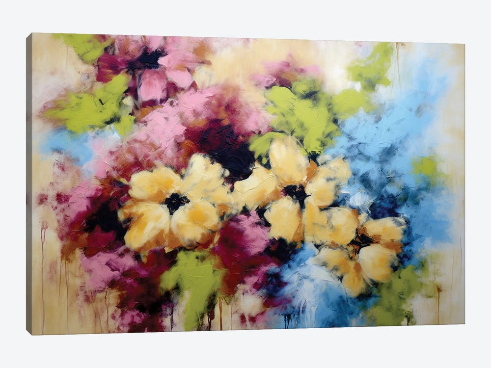 Colored Powder Flowers III by Vera Hoi 1-piece Art Print