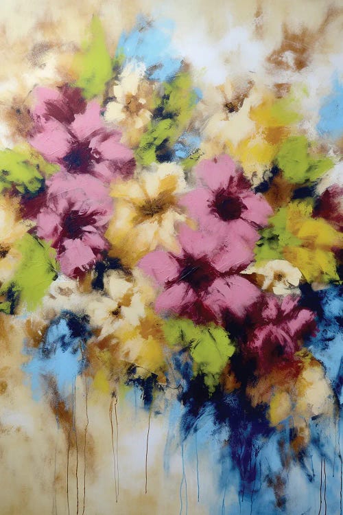 Colored Powder Flowers V by Vera Hoi wall art