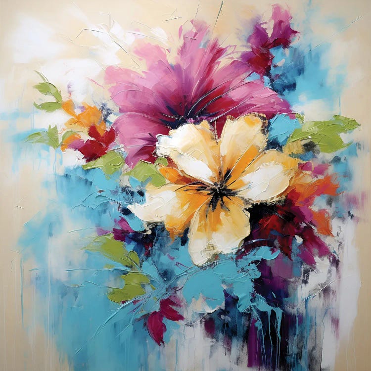 Floral Expression III by Vera Hoi wall art