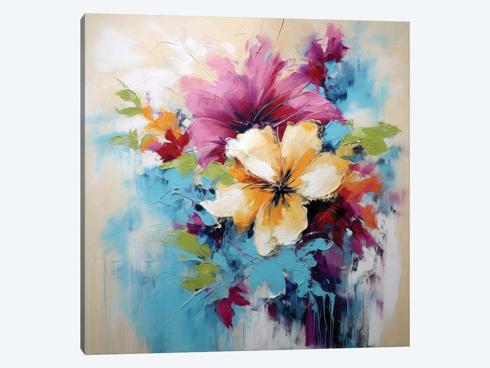 Floral Expression III by Vera Hoi 1-piece Canvas Artwork