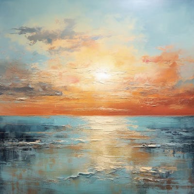 Evening's Glow By The Ocean III by Vera Hoi canvas print