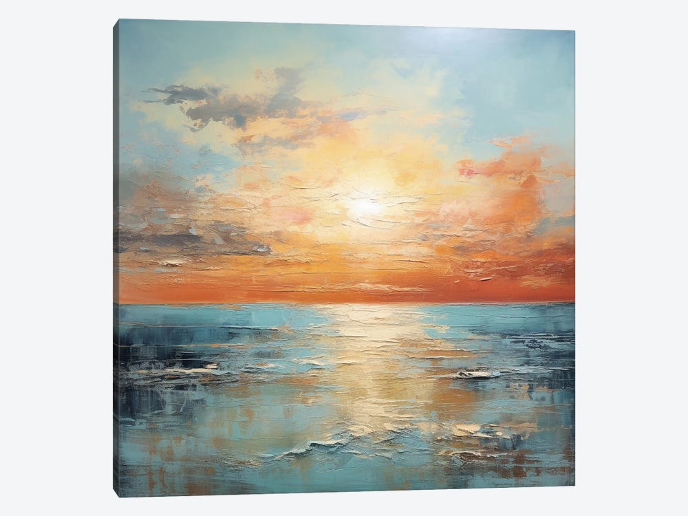 Evening's Glow By The Ocean III by Vera Hoi 1-piece Canvas Artwork