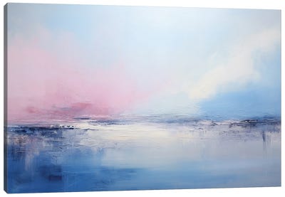 Pink And Blue Serenity Canvas Art Print - Vera Hoi