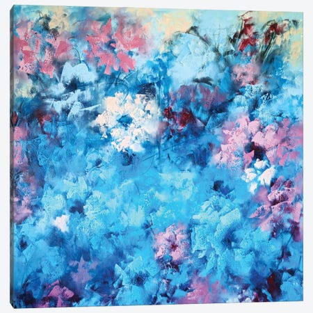 Abstract Floral Symphony Canvas Print #VRA152} by Vera Hoi Canvas Wall Art