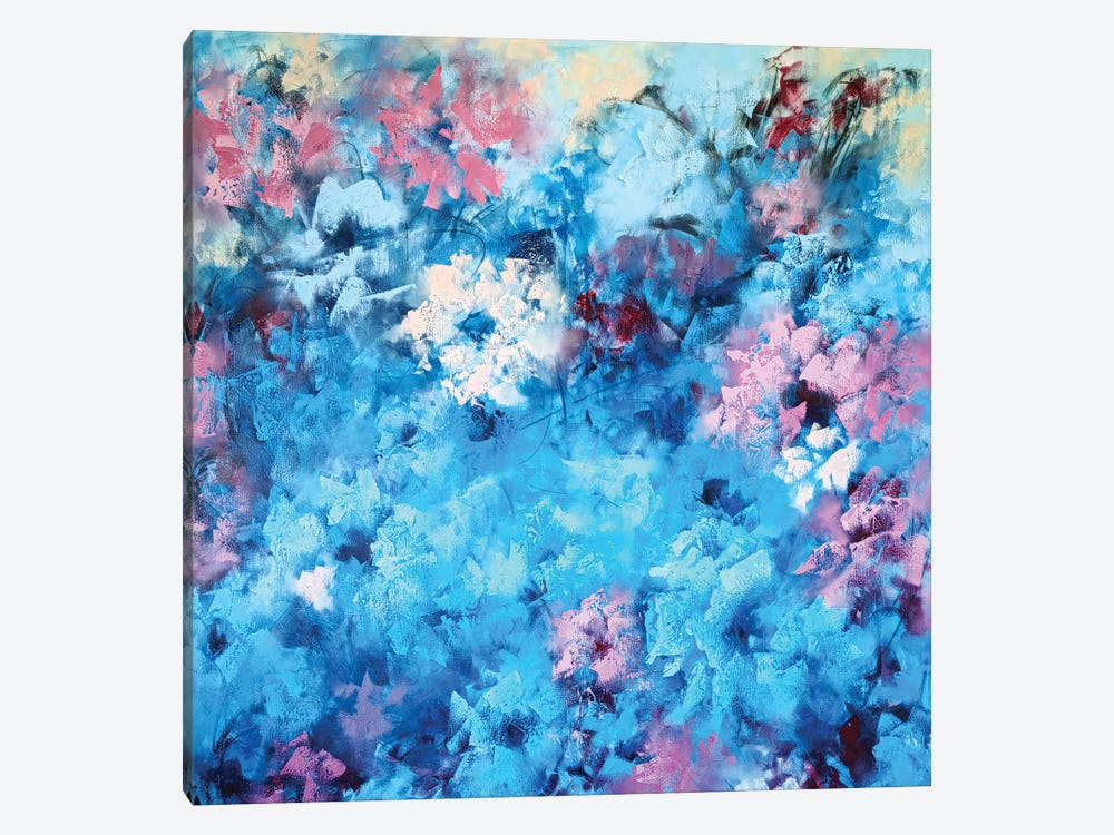 Abstract Floral Symphony by Vera Hoi 1-piece Canvas Print