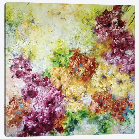 Blooming Abstraction Canvas Print #VRA153} by Vera Hoi Canvas Wall Art
