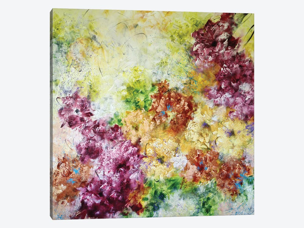 Blooming Abstraction by Vera Hoi 1-piece Canvas Wall Art