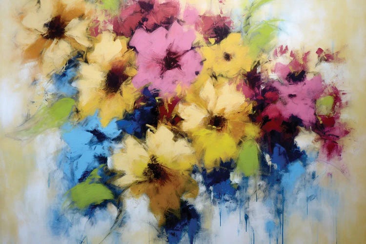 Colored Powder Flowers I by Vera Hoi wall art