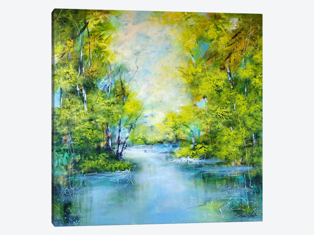 Tranquil Waters. Forest Serenity by Vera Hoi 1-piece Canvas Artwork