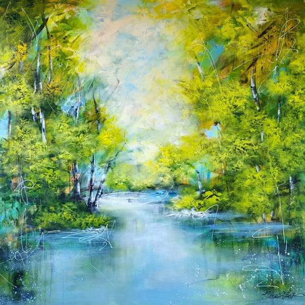 Vera Hoi: Tranquil Waters. Forest Serenity by Vera Hoi