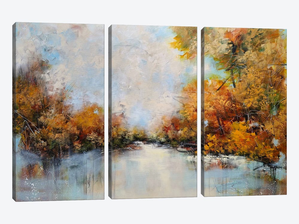 Autumn Melody by Vera Hoi 3-piece Canvas Art
