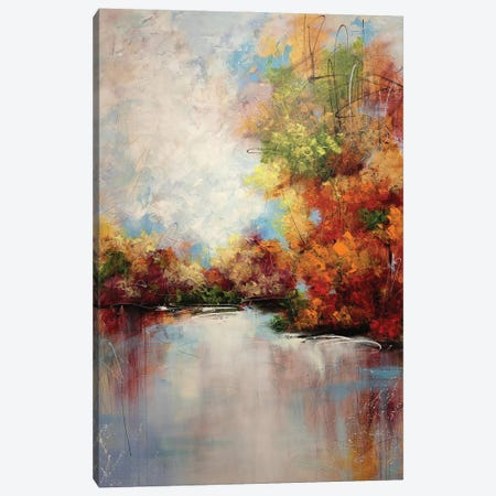 Autumnal Waterside Whispers Canvas Print #VRA163} by Vera Hoi Canvas Print