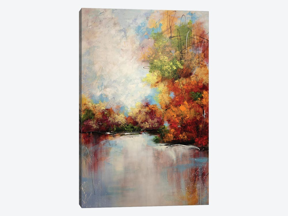 Autumnal Waterside Whispers by Vera Hoi 1-piece Art Print