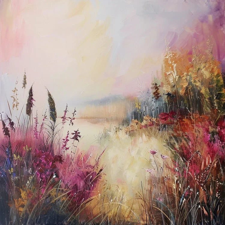 Tenderness In Bloom. Floral Meadow by Vera Hoi wall art