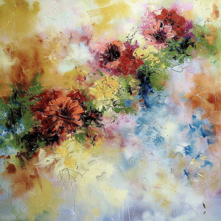 Floral Abstraction by Vera Hoi wall art