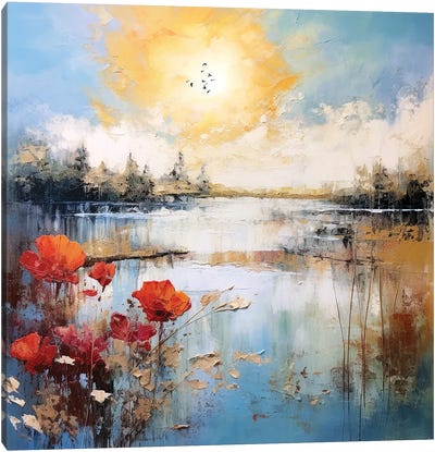 Forrest Lake Canvas Art Print - Vera Hoi