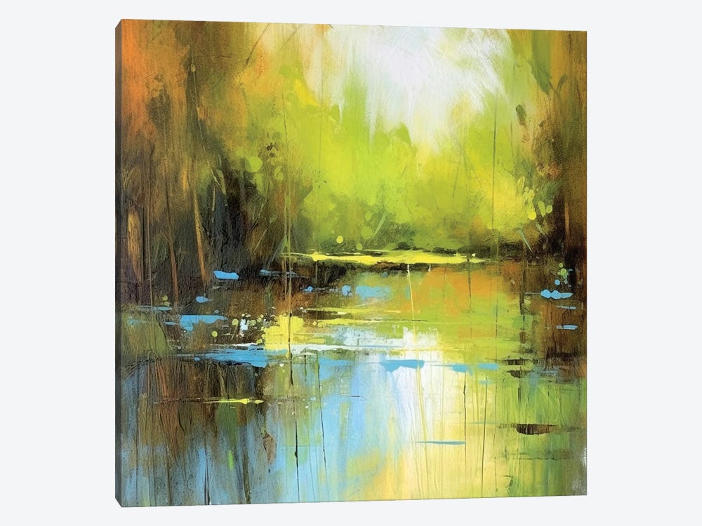 Peaceful Pond by Vera Hoi 1-piece Canvas Artwork